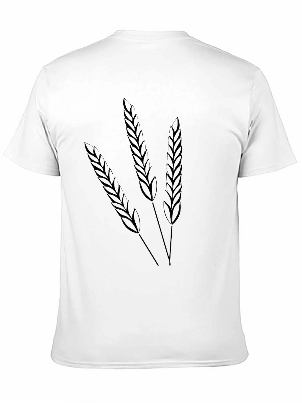 Wheat Graphic Tee - Black Cotton T-Shirt