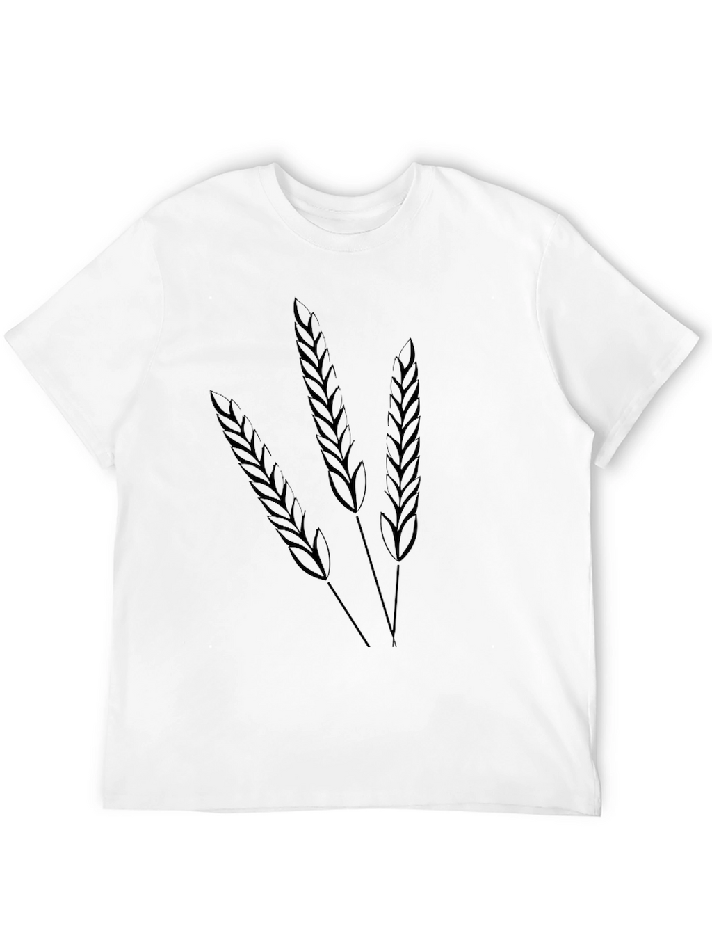 Wheat Graphic Tee - Black Cotton T-Shirt