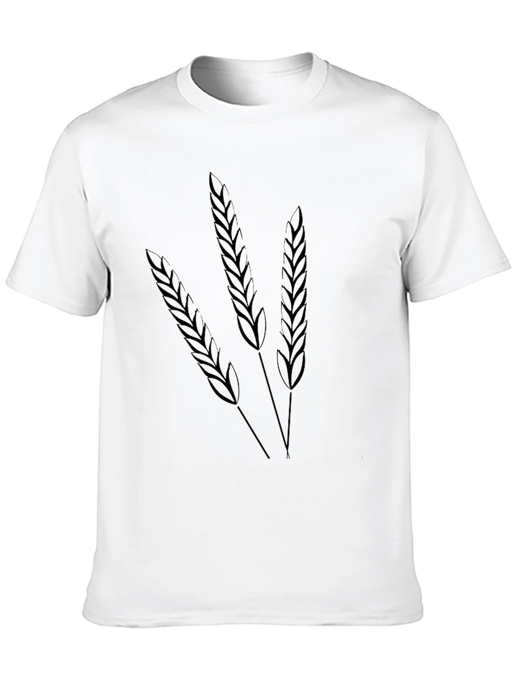Wheat Graphic Tee - Black Cotton T-Shirt