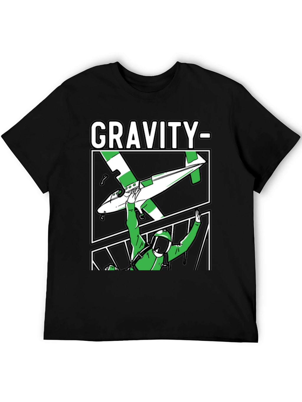 Gravity Parachute T-Shirt Black