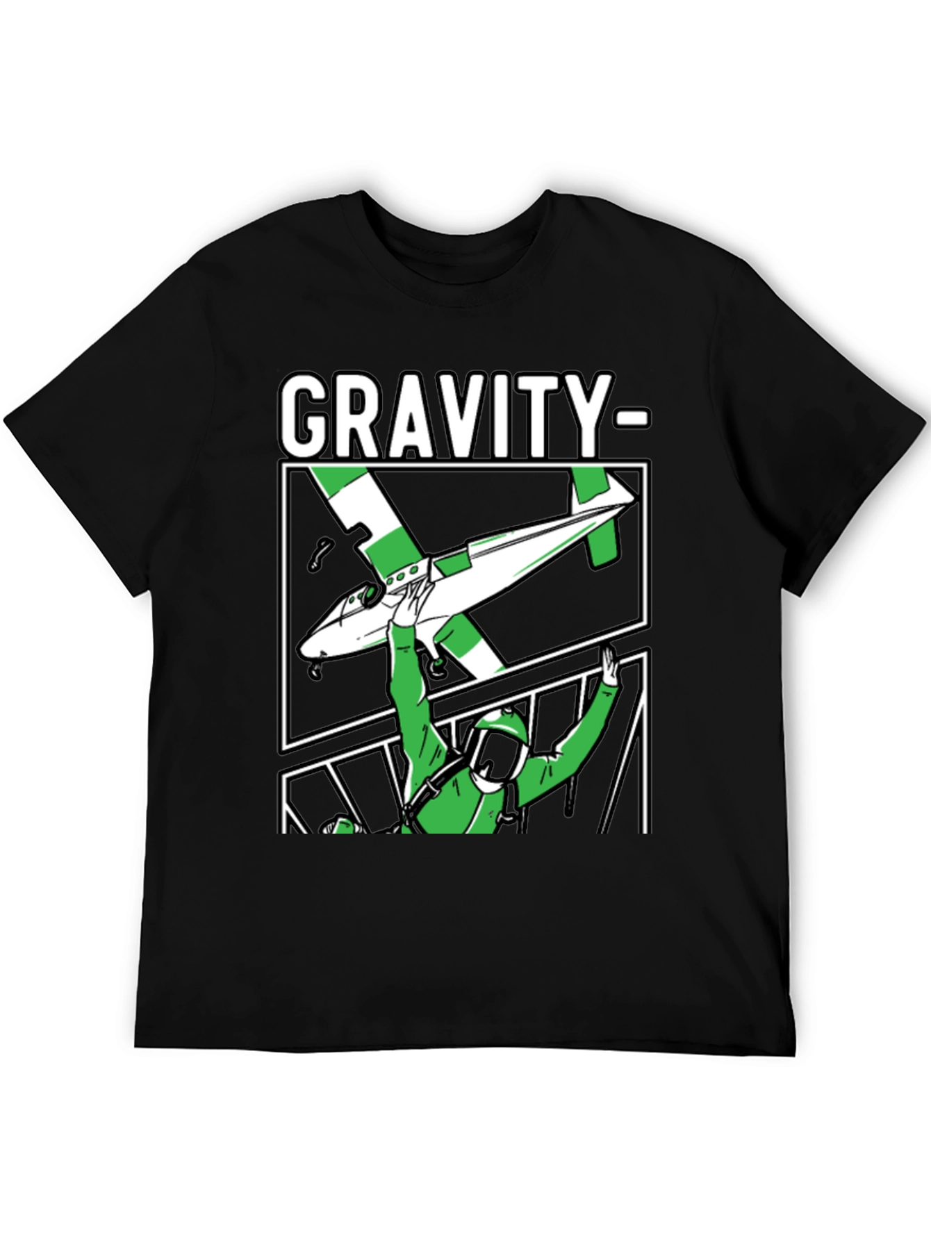 Gravity Parachute T-Shirt Black