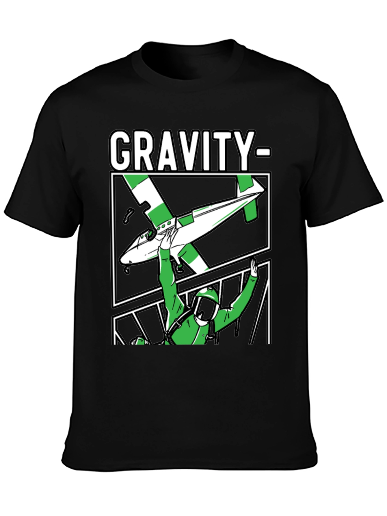 Gravity Parachute T-Shirt Black