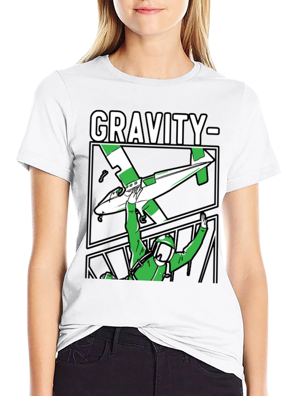 Gravity Parachute T-Shirt Black