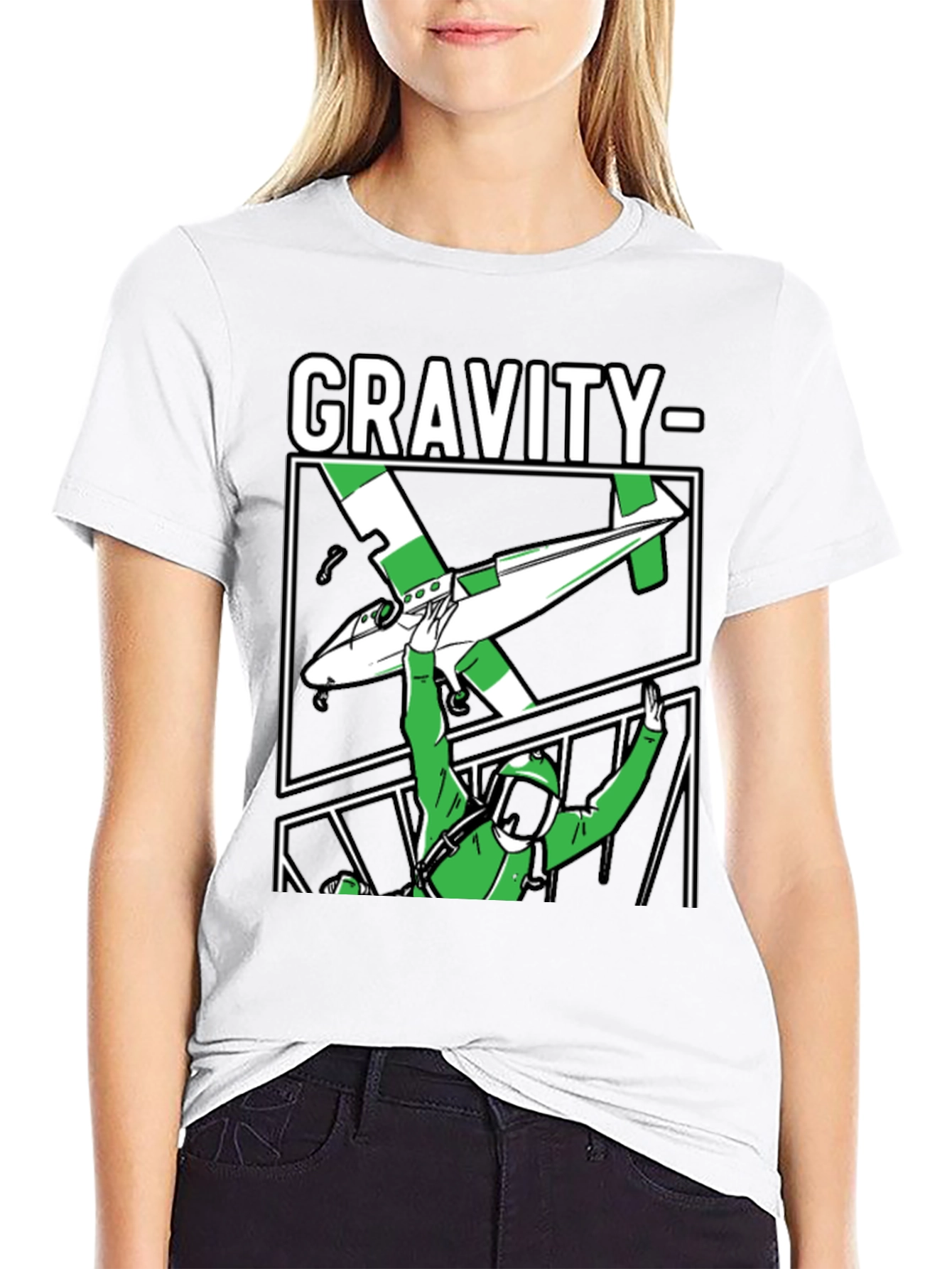 Gravity Parachute T-Shirt Black