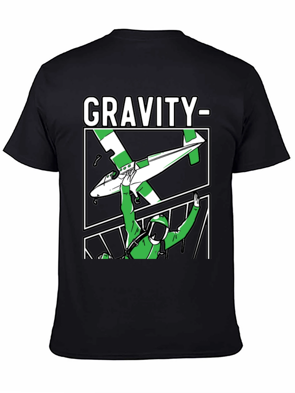 Gravity Parachute T-Shirt Black