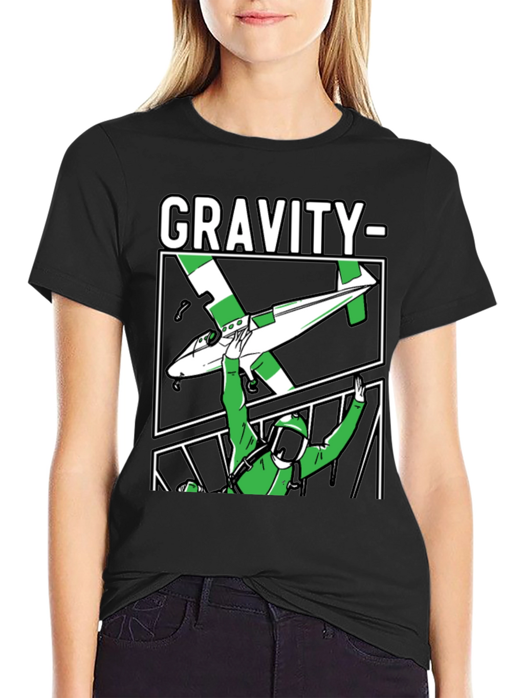 Gravity Parachute T-Shirt Black