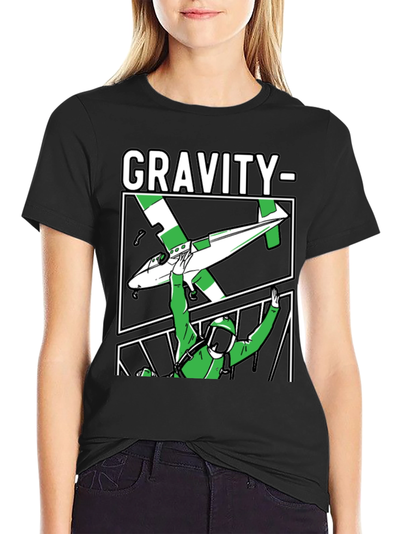 Gravity Parachute T-Shirt Black
