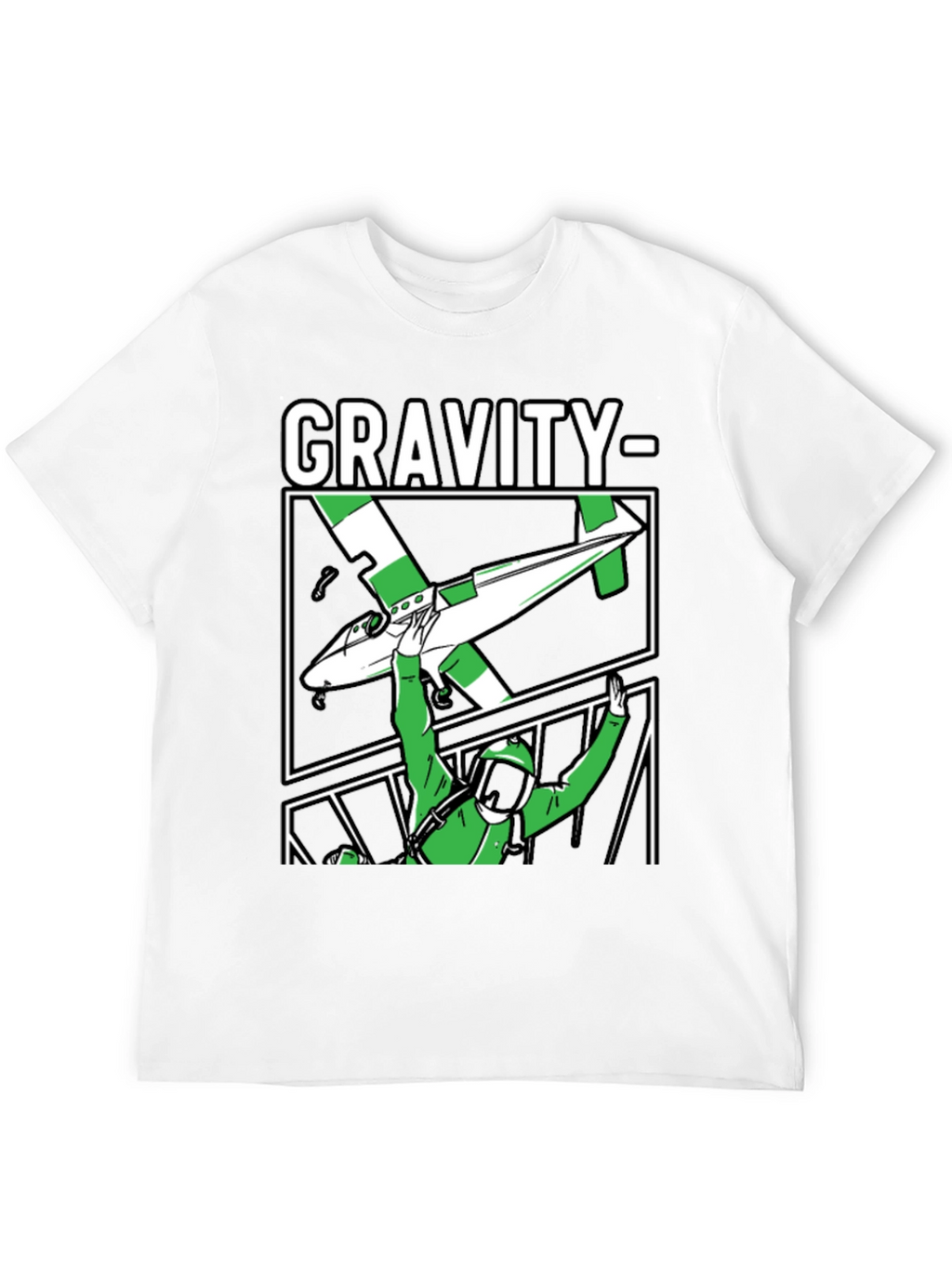 Gravity Parachute T-Shirt Black