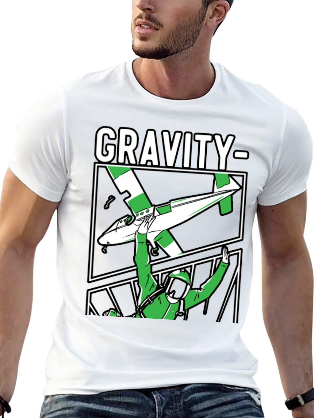 Gravity Parachute T-Shirt Black