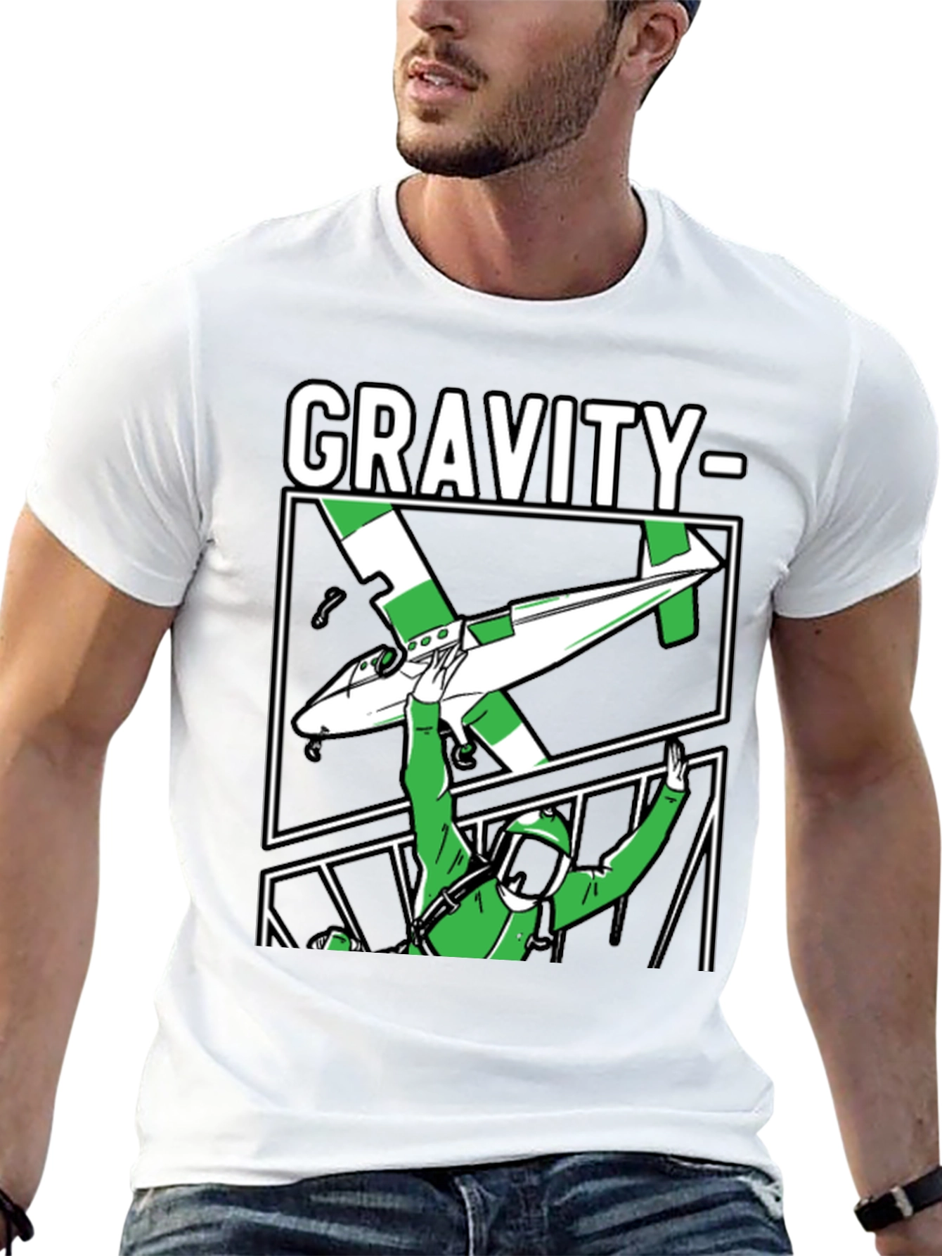 Gravity Parachute T-Shirt Black