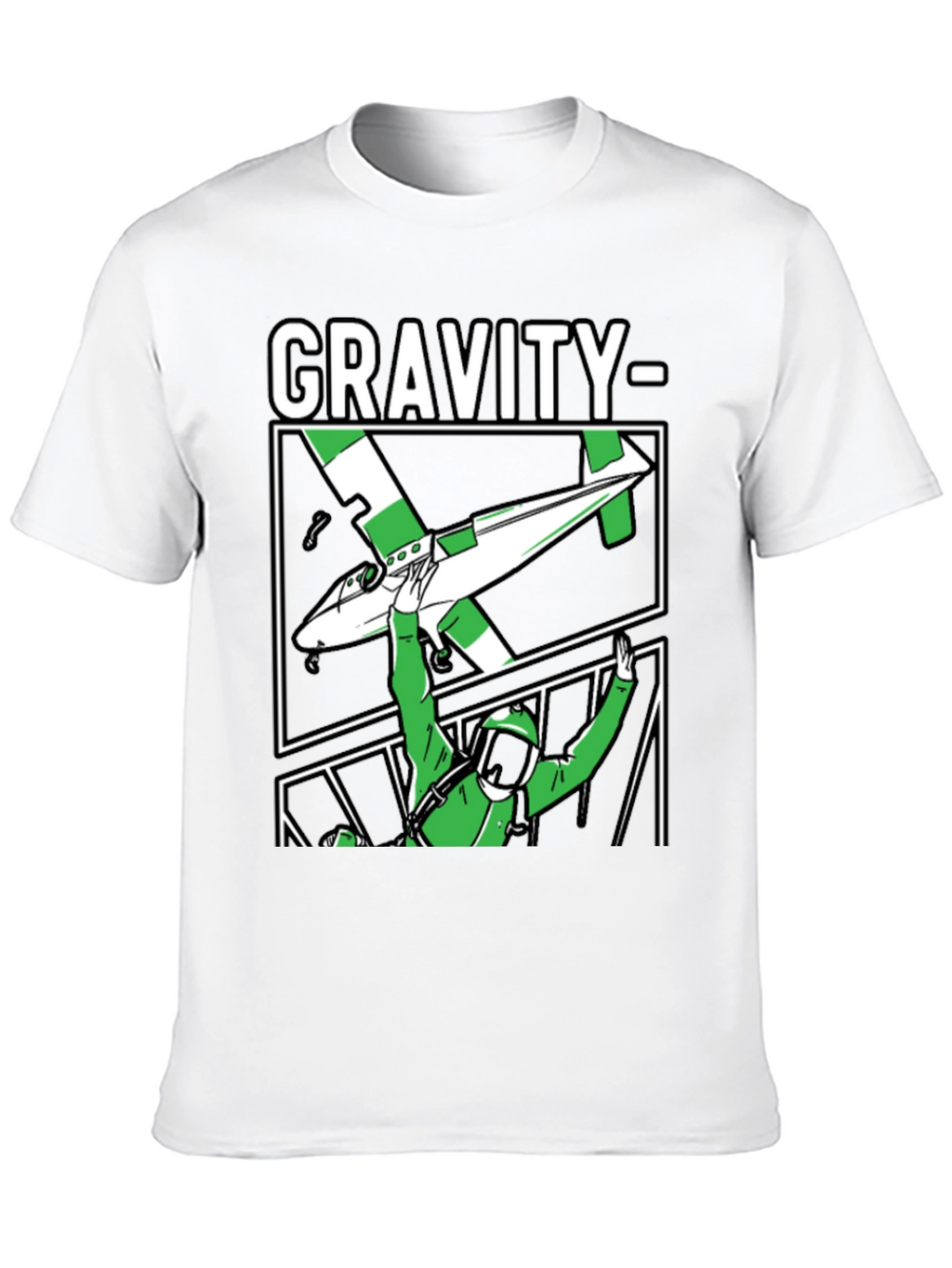 Gravity Parachute T-Shirt Black