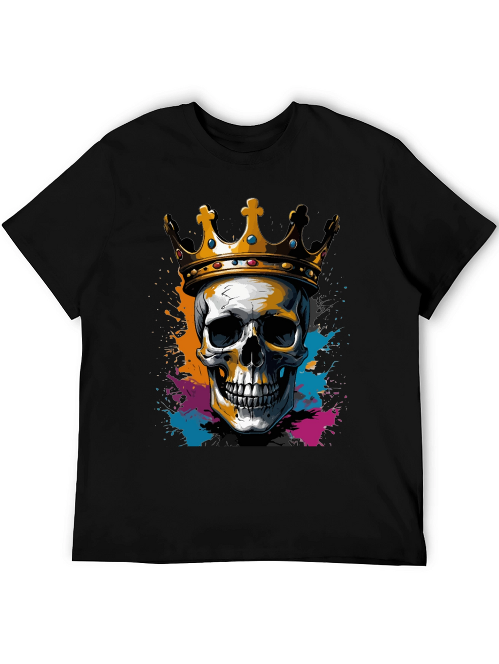 Skull King Black Graphic Tee