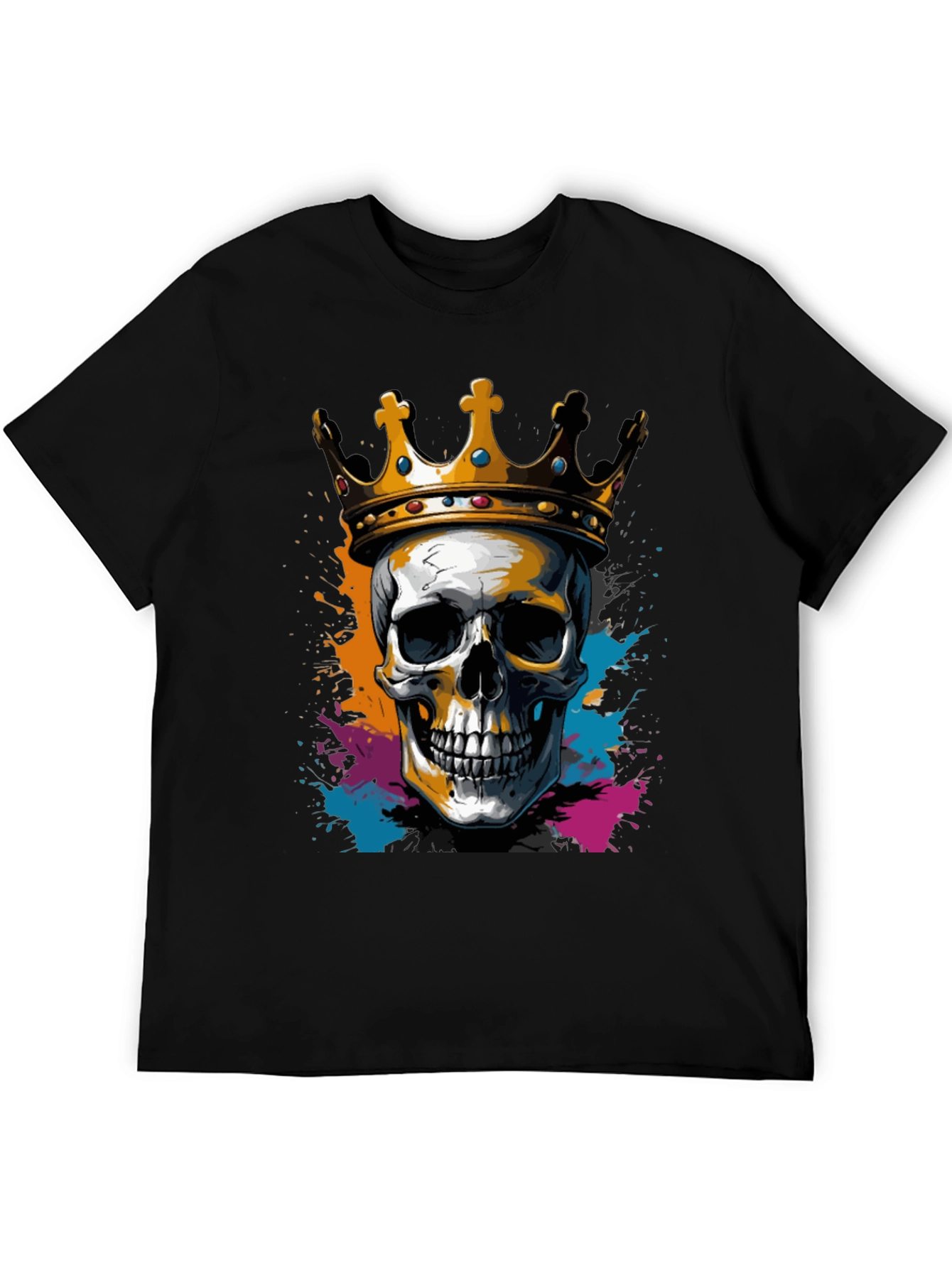 Skull King Black Graphic Tee