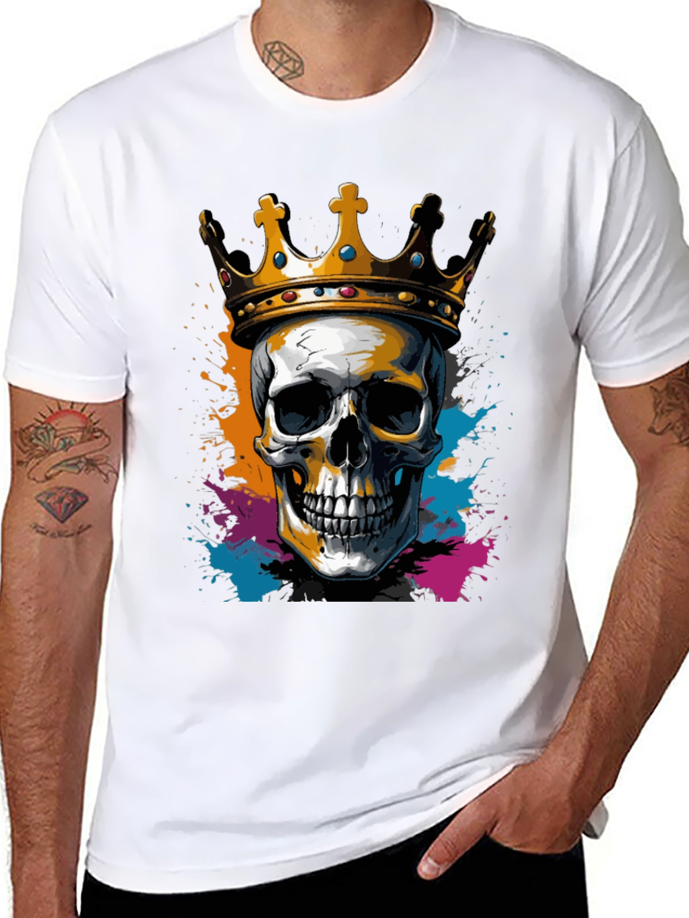Skull King Black Graphic Tee