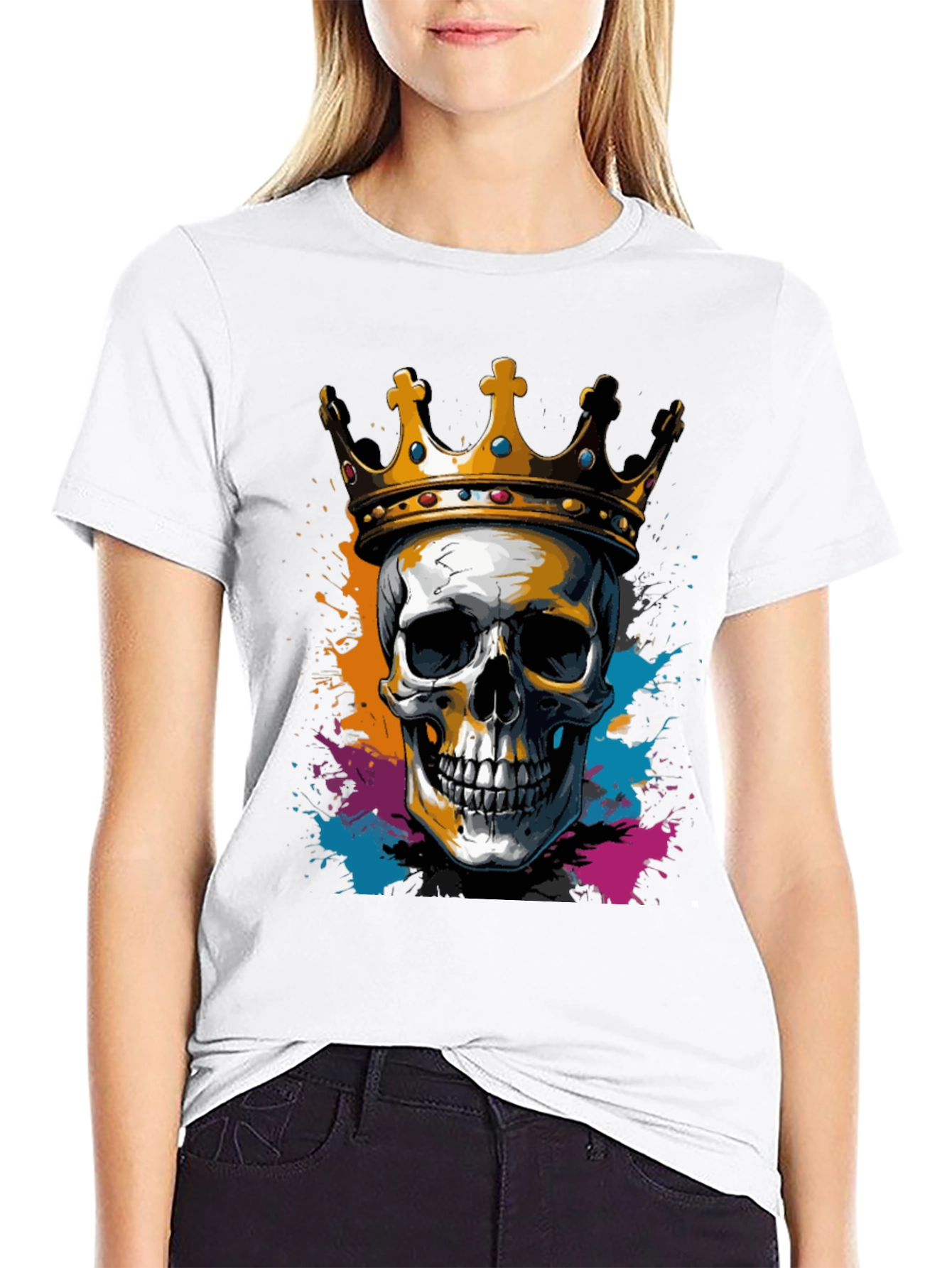 Skull King Black Graphic Tee