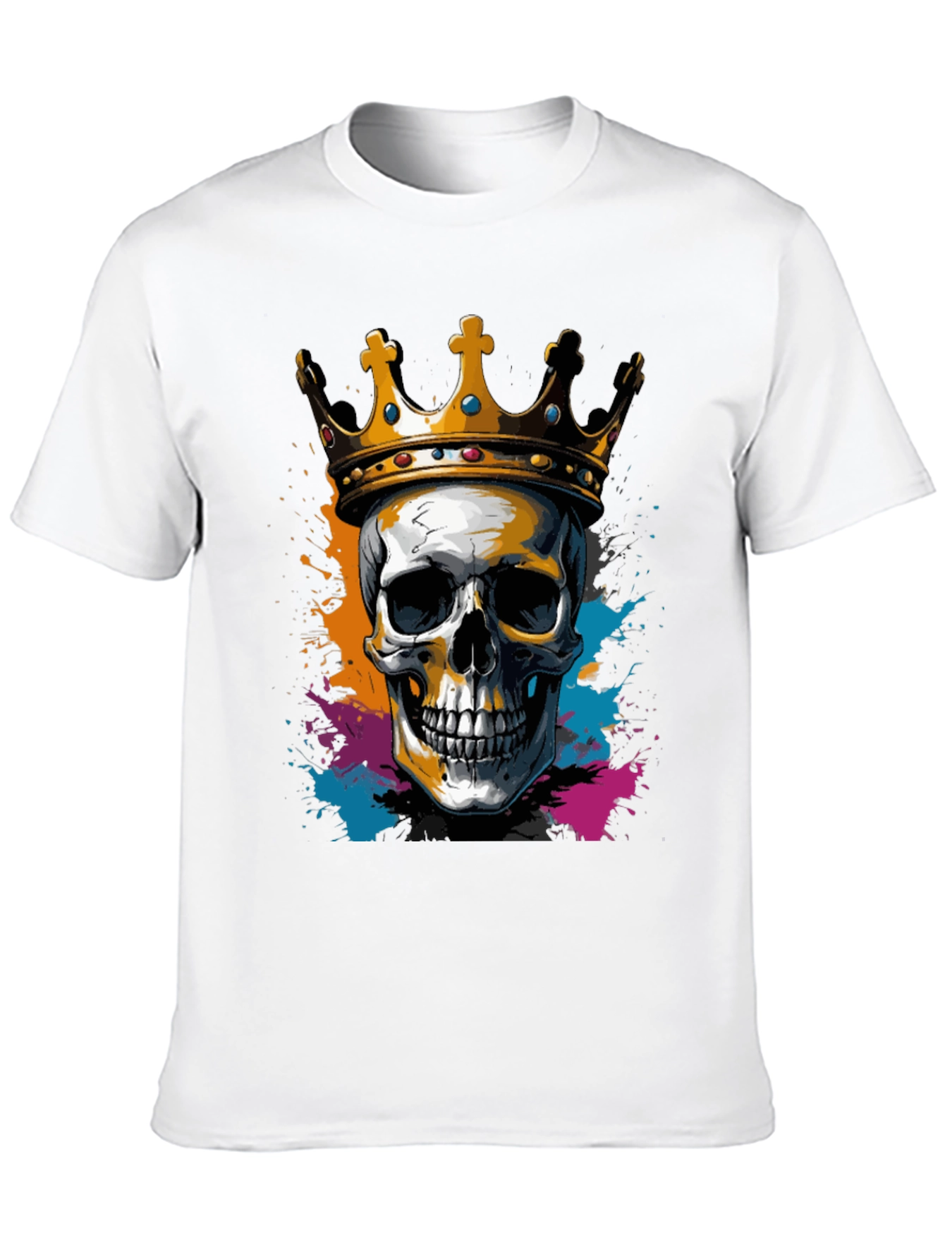 Skull King Black Graphic Tee