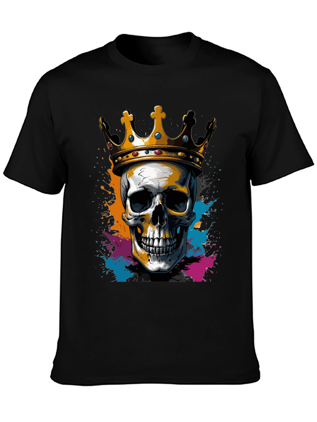 Skull King Black Graphic Tee