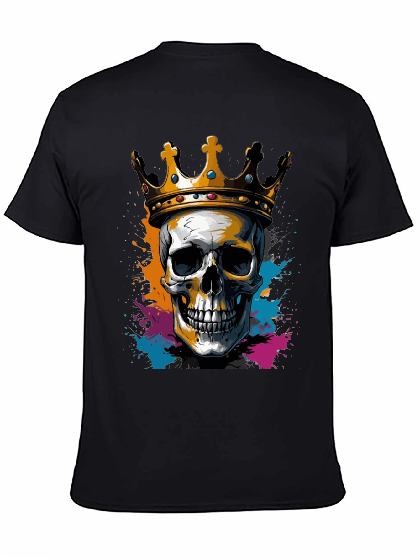 Skull King Black Graphic Tee