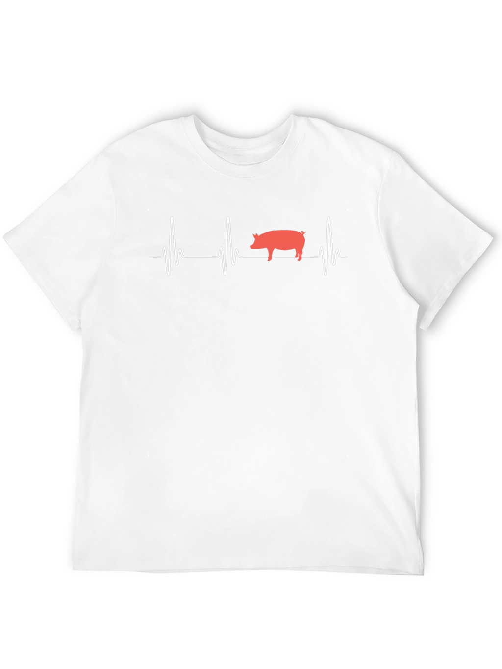 Pig Heartbeat Black T-Shirt