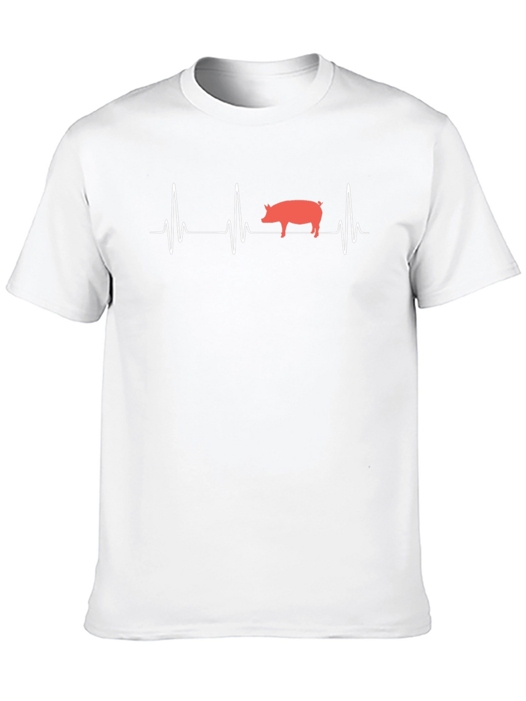 Pig Heartbeat Black T-Shirt