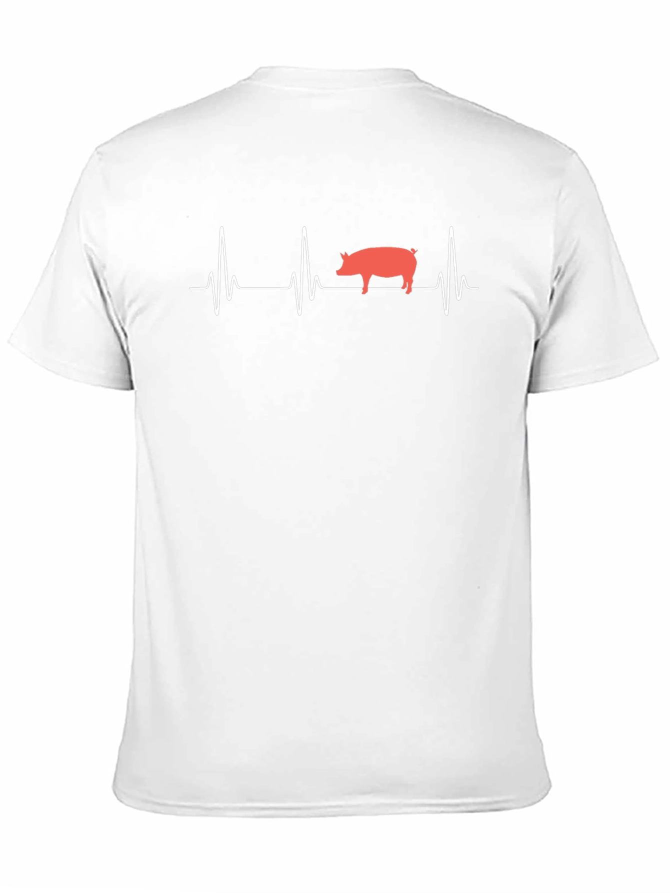 Pig Heartbeat Black T-Shirt