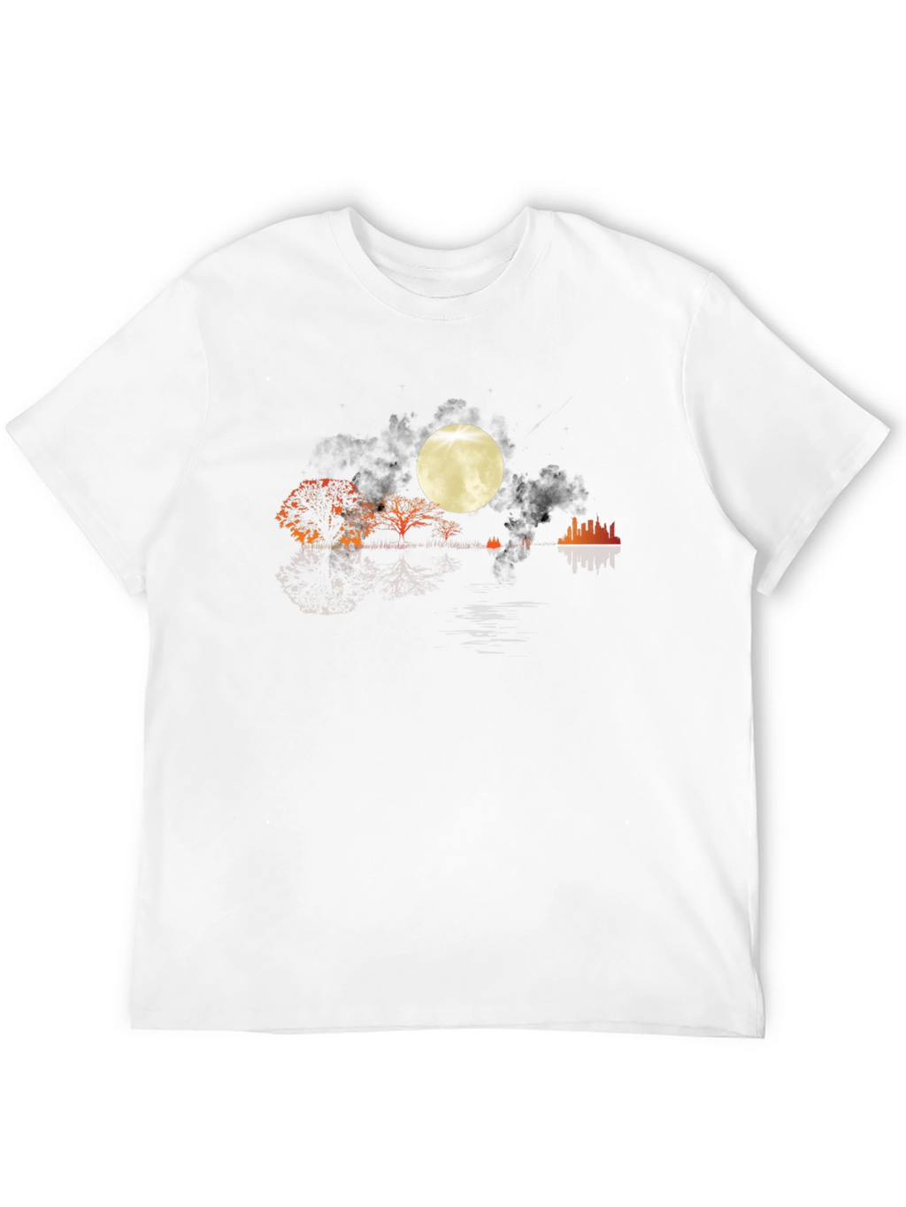 Moonlit Landscape Graphic Tee - Stylish Comfort
