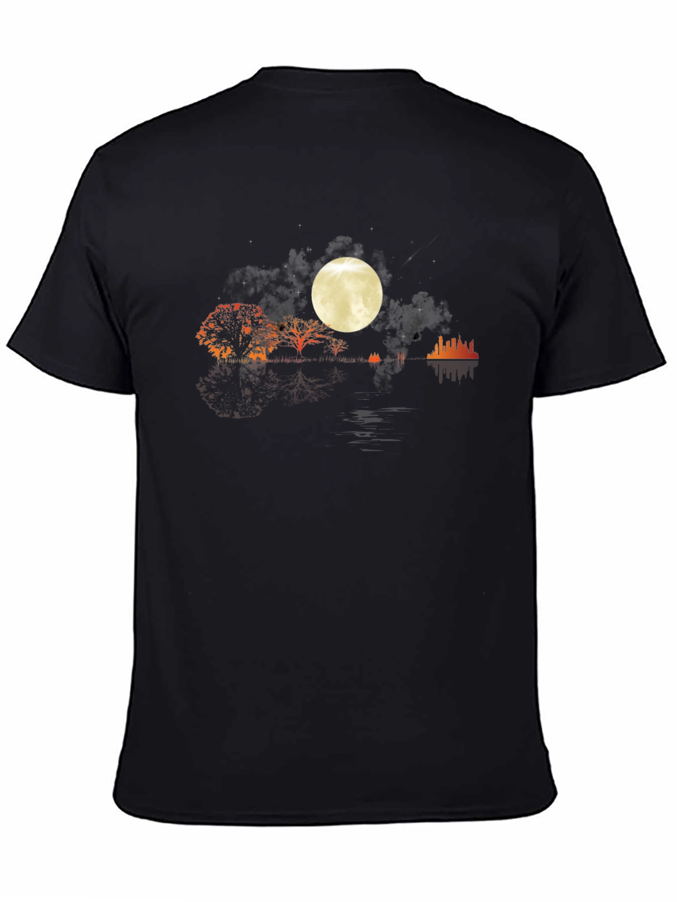 Moonlit Landscape Graphic Tee - Stylish Comfort