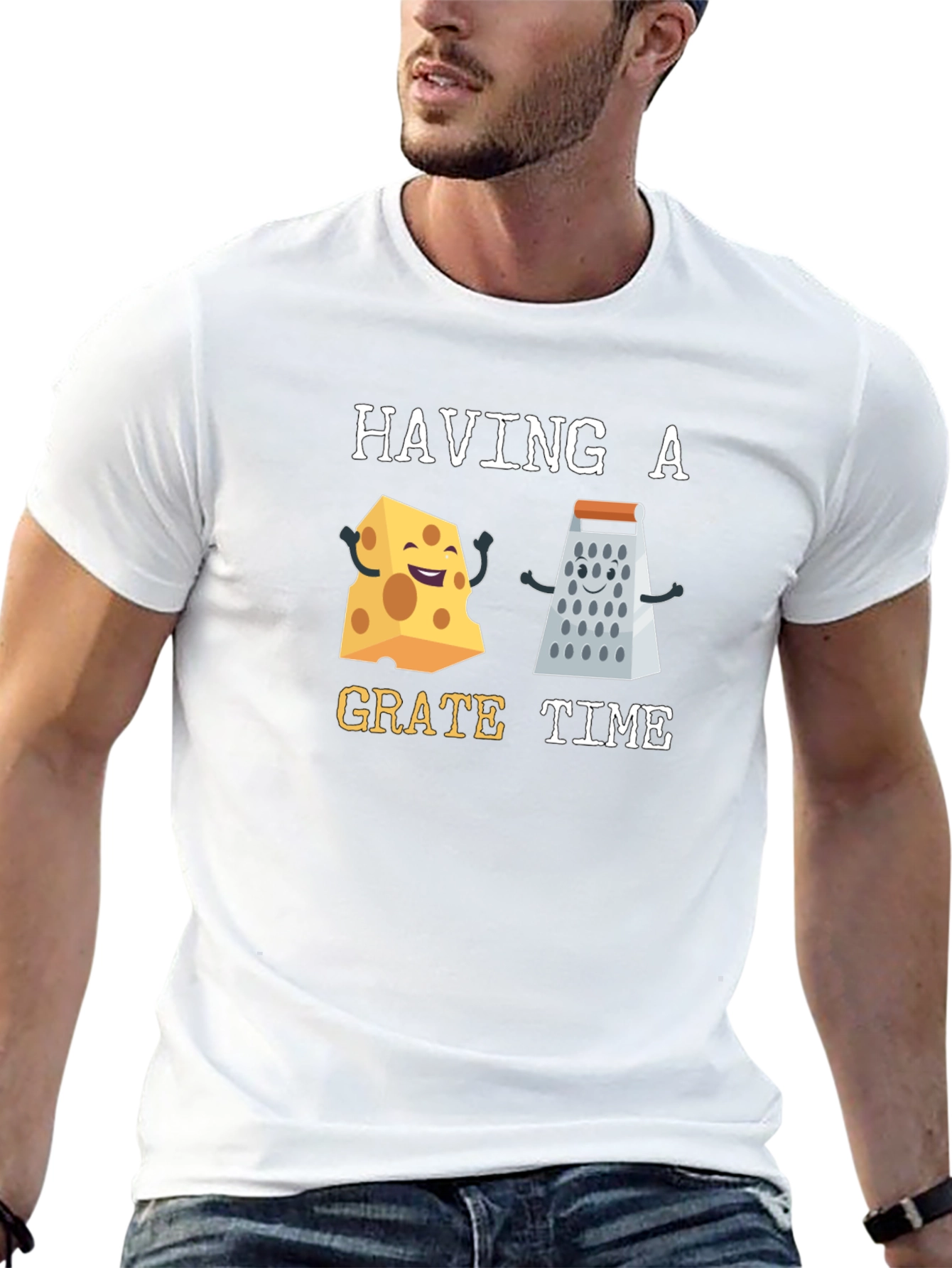 Funny Cheese Grater Humor Graphic Tee