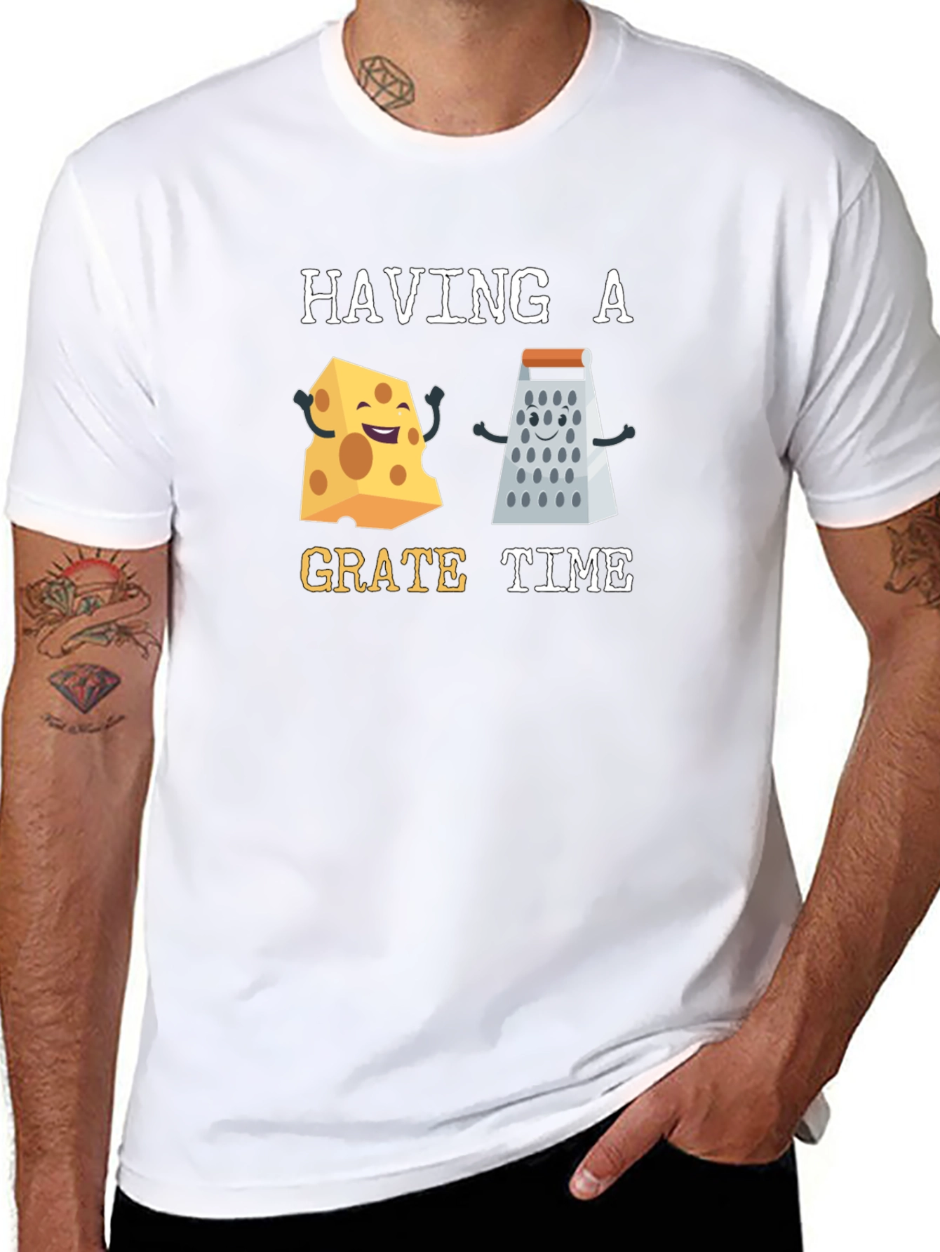 Funny Cheese Grater Humor Graphic Tee