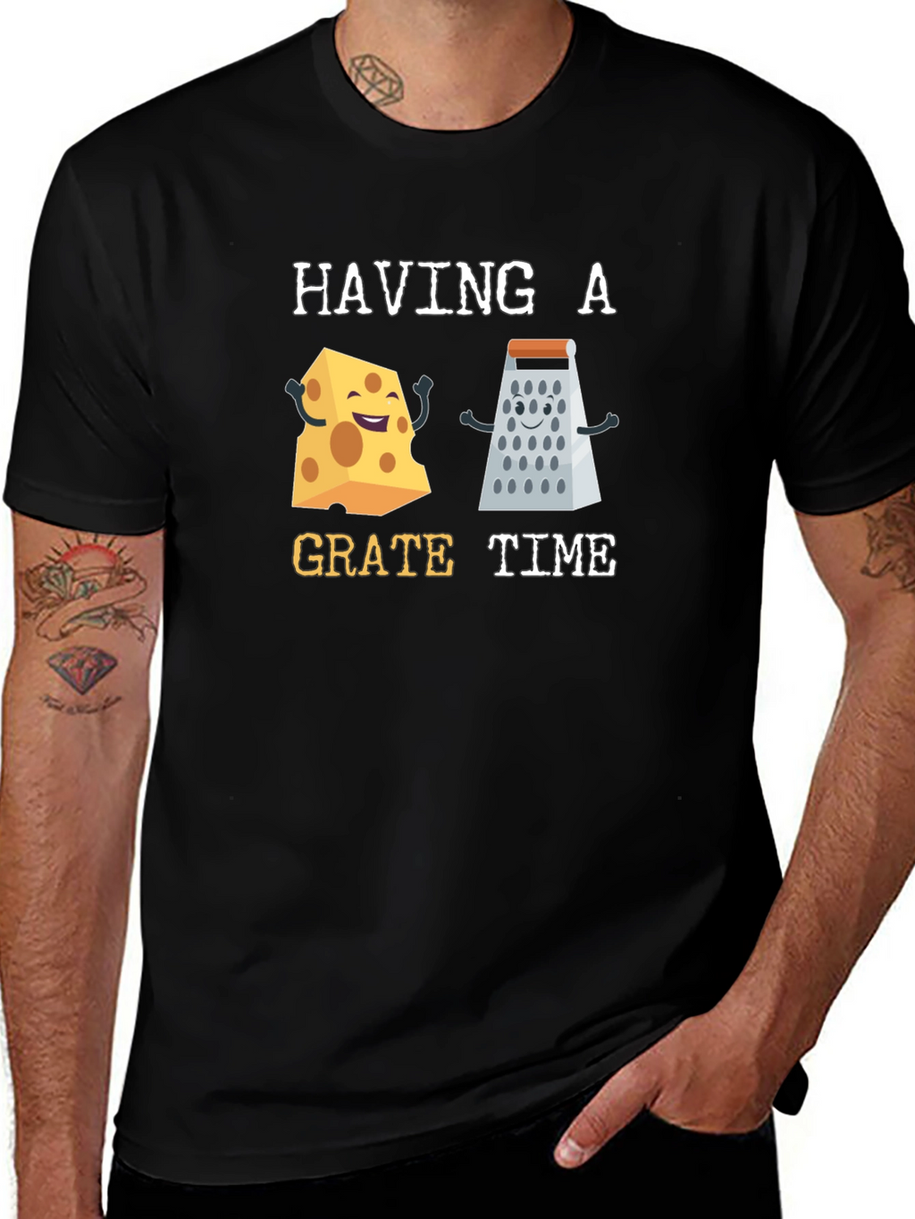 Funny Cheese Grater Humor Graphic Tee