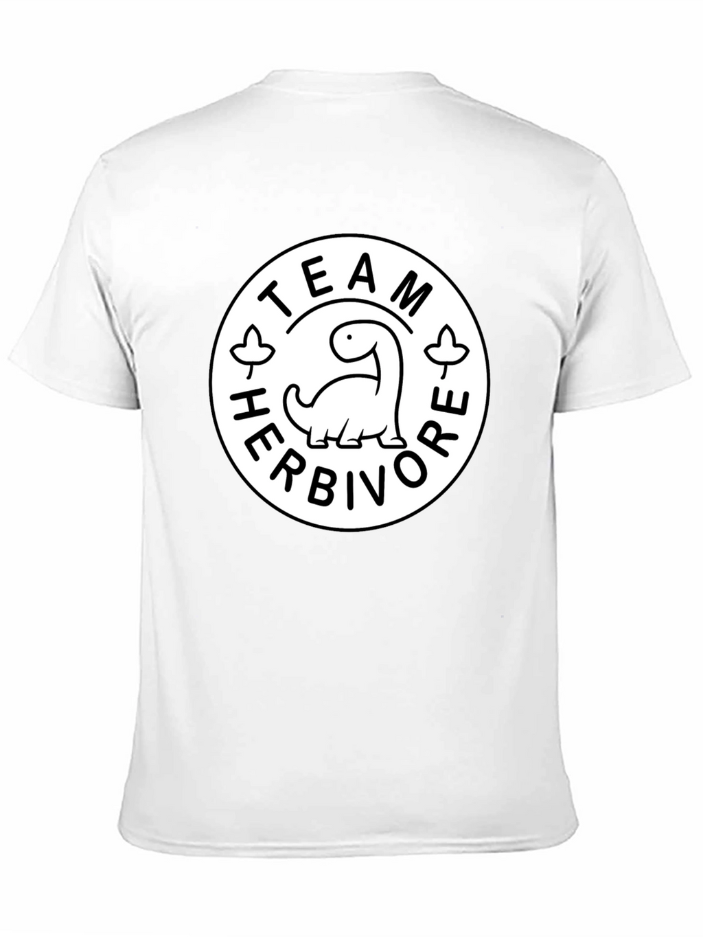 Team Herbivore Graphic Print Black T-Shirt