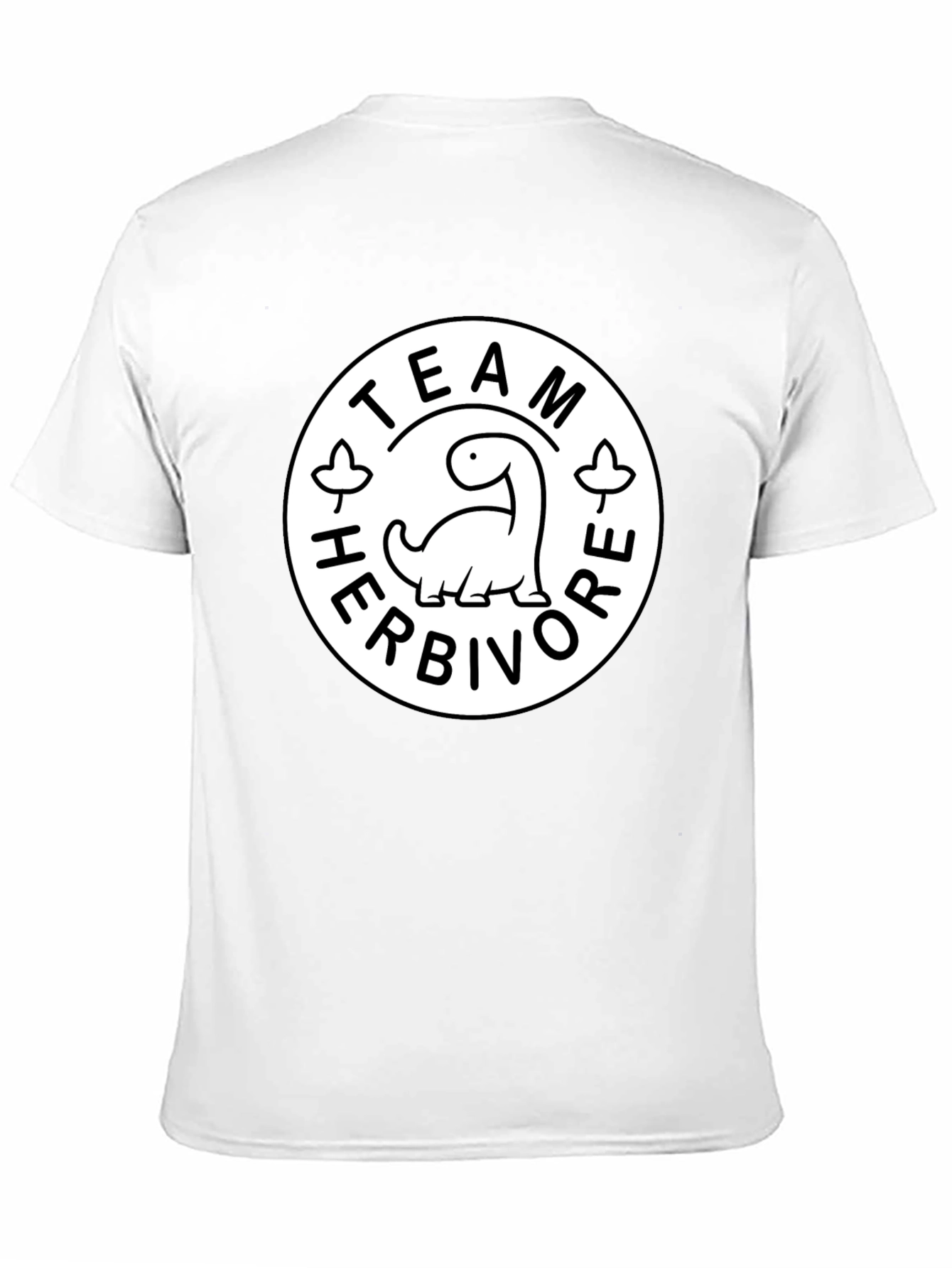 Team Herbivore Graphic Print Black T-Shirt