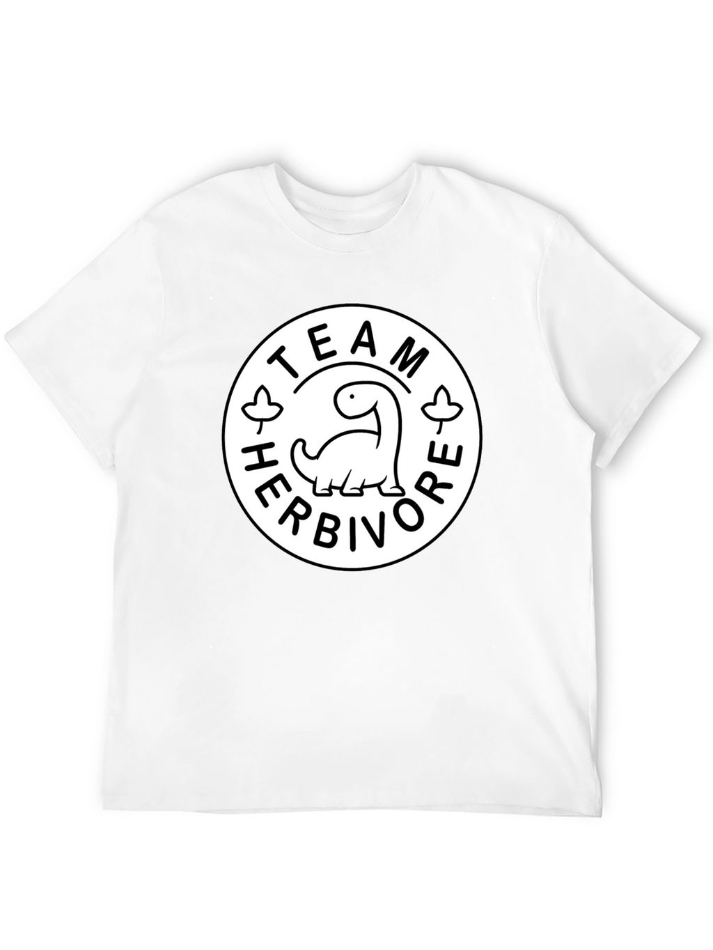 Team Herbivore Graphic Print Black T-Shirt
