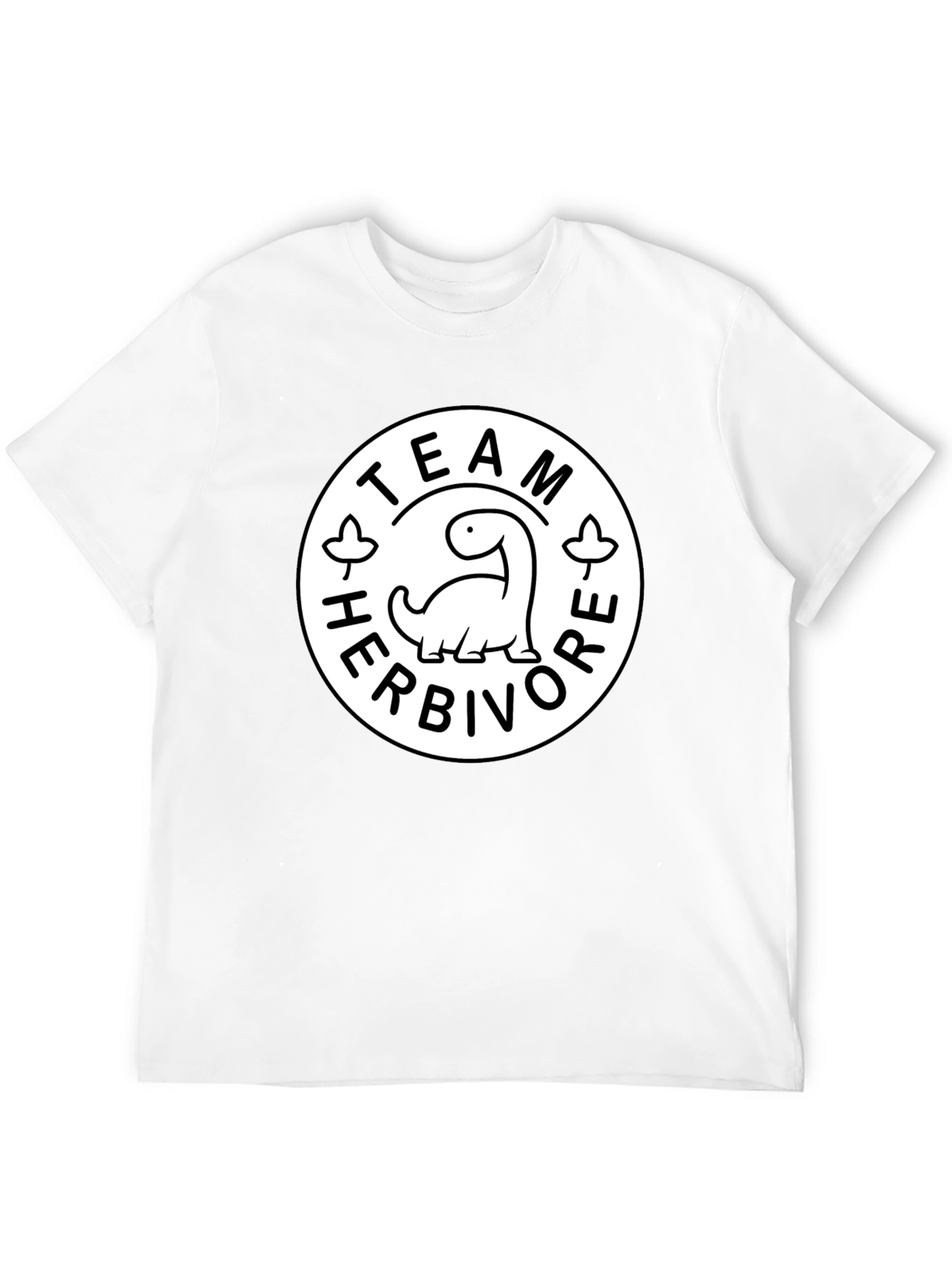 Team Herbivore Graphic Print Black T-Shirt