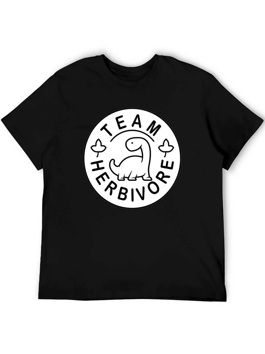 Team Herbivore Graphic Print Black T-Shirt