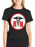 RN Caduceus Symbol Black T-Shirt