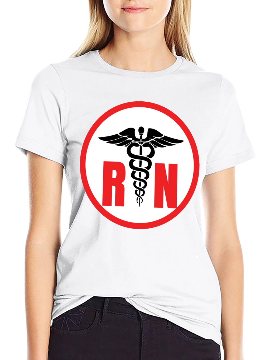 RN Caduceus Symbol Black T-Shirt