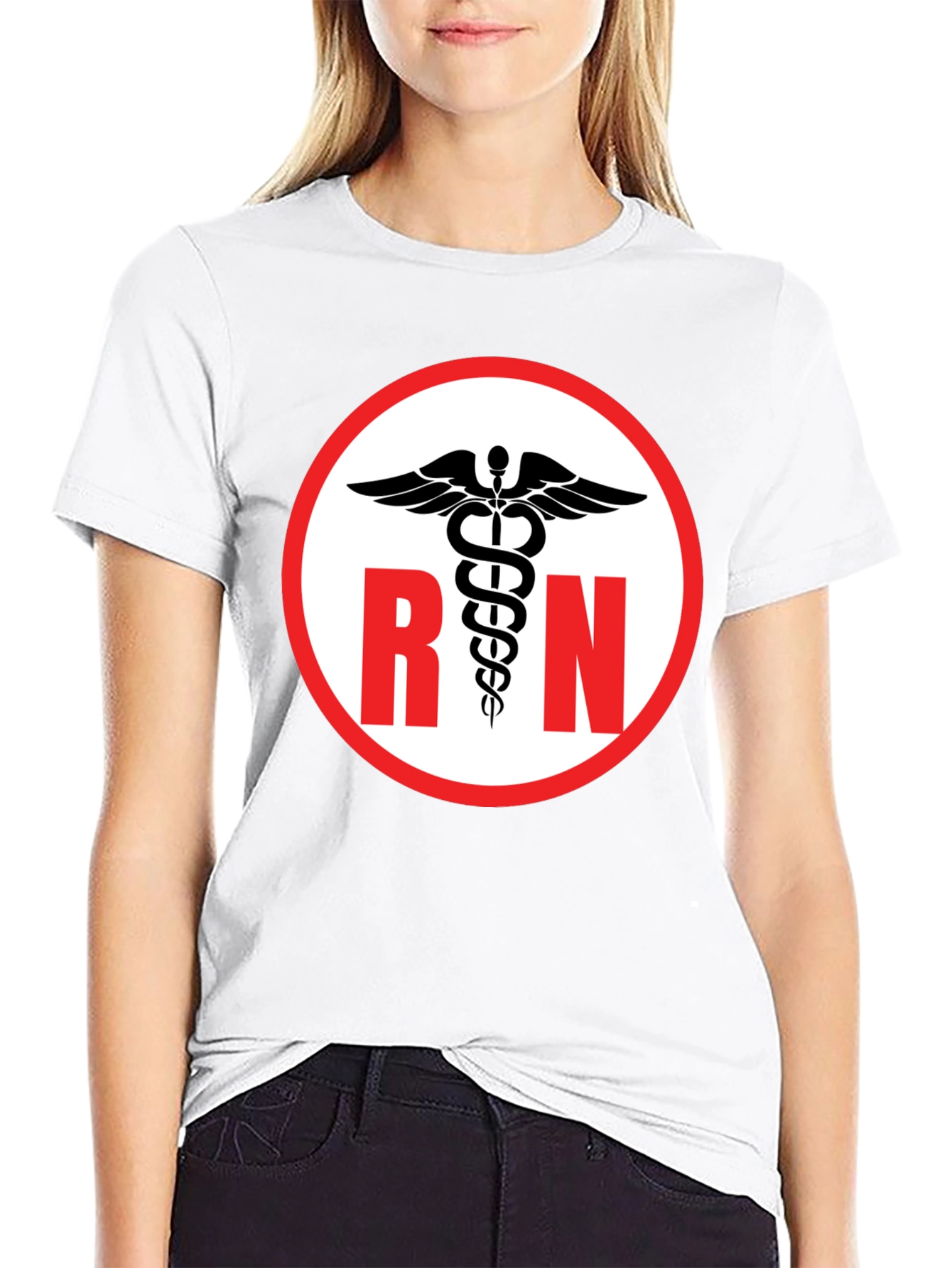RN Caduceus Symbol Black T-Shirt