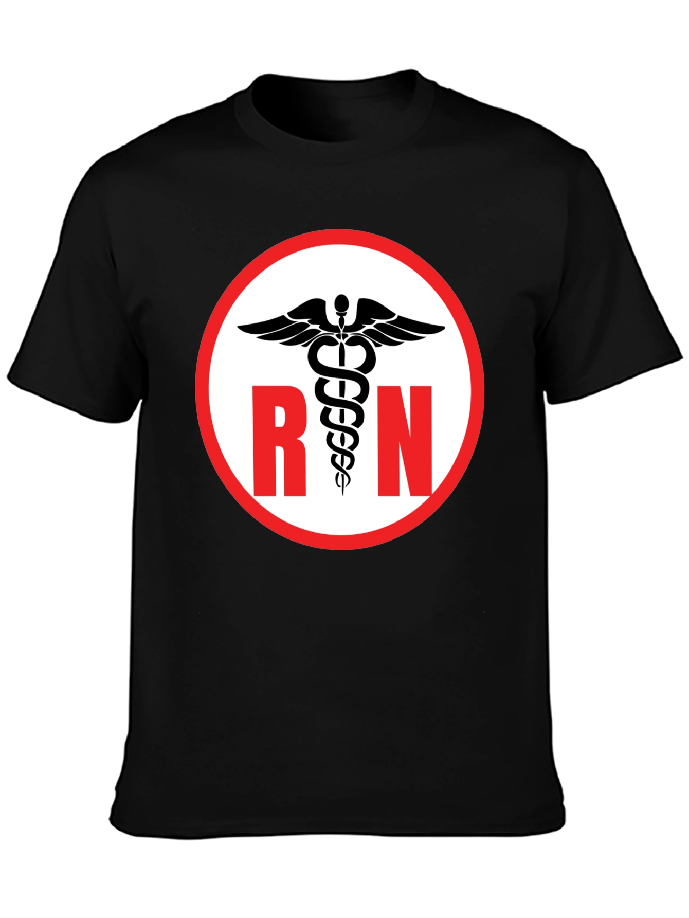 RN Caduceus Symbol Black T-Shirt
