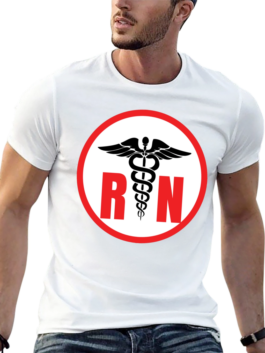 RN Caduceus Symbol Black T-Shirt