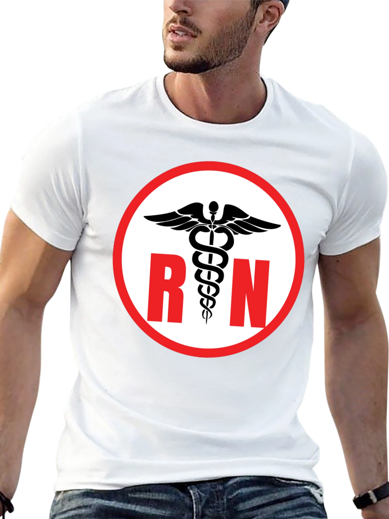 RN Caduceus Symbol Black T-Shirt