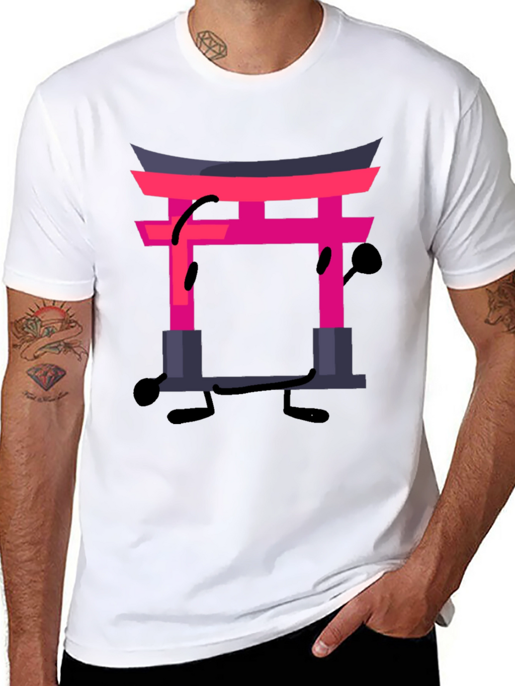 Japanese Gate Funny Graphic T-Shirt