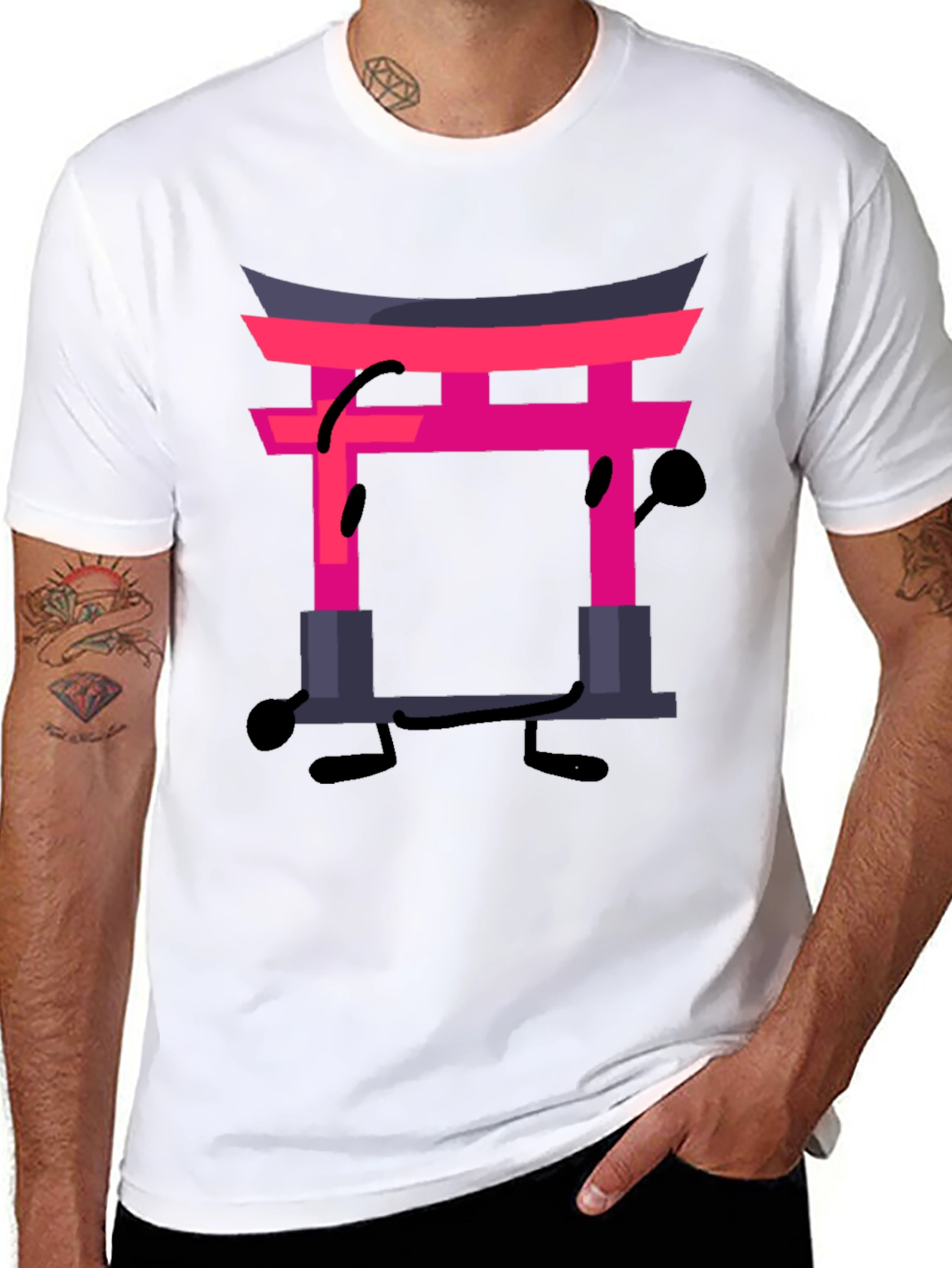 Japanese Gate Funny Graphic T-Shirt