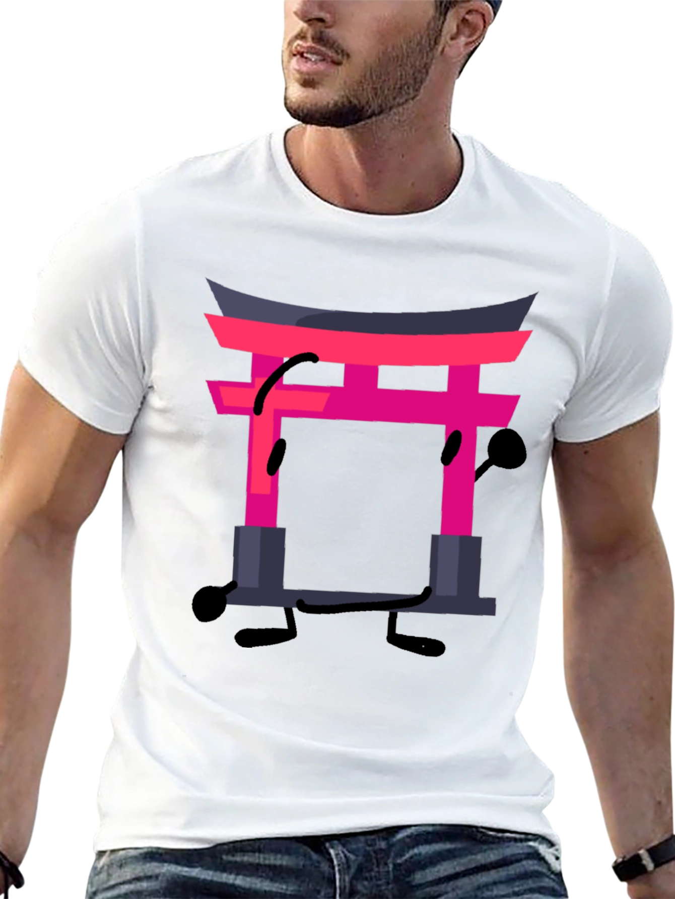 Japanese Gate Funny Graphic T-Shirt