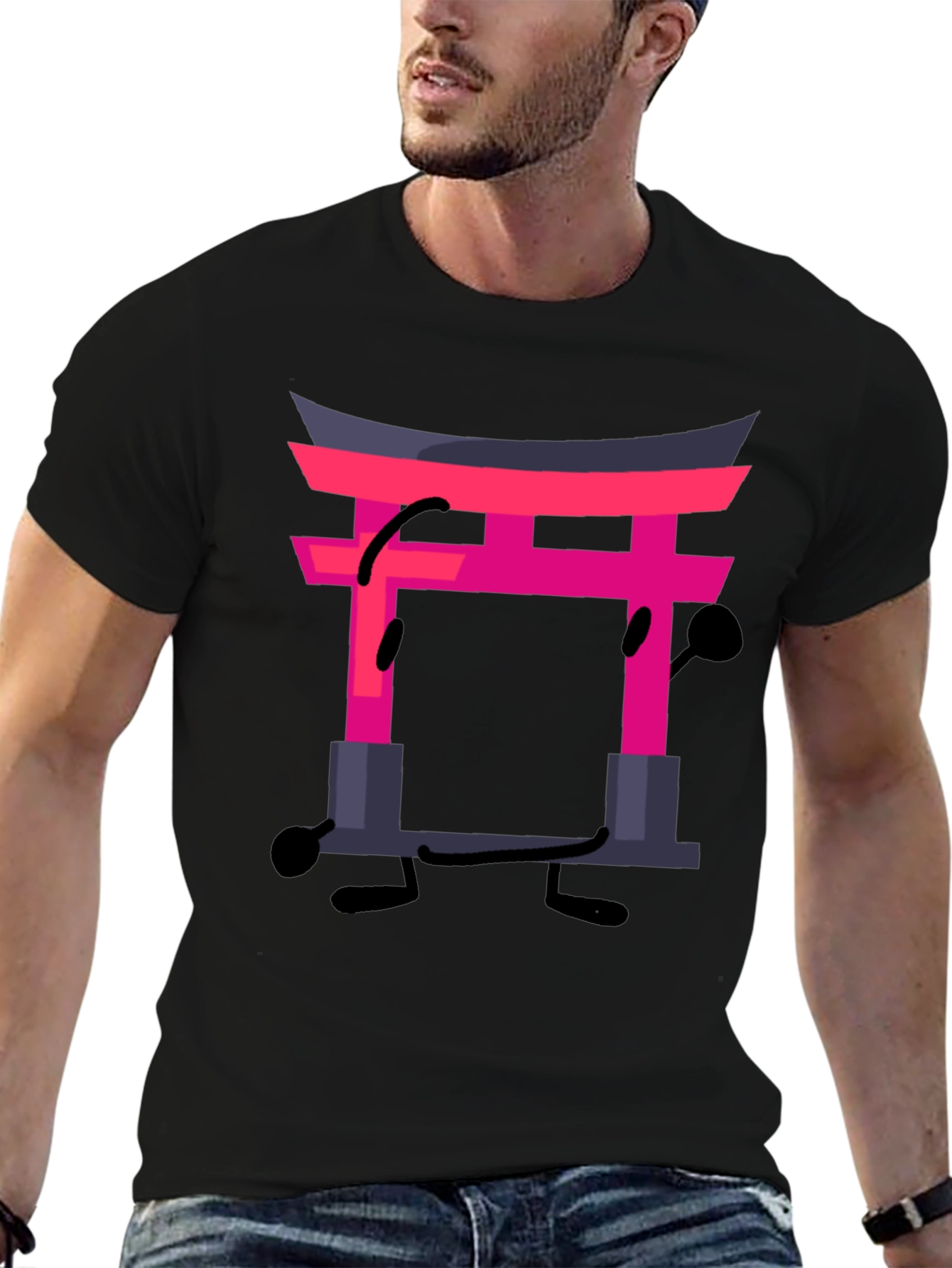 Japanese Gate Funny Graphic T-Shirt
