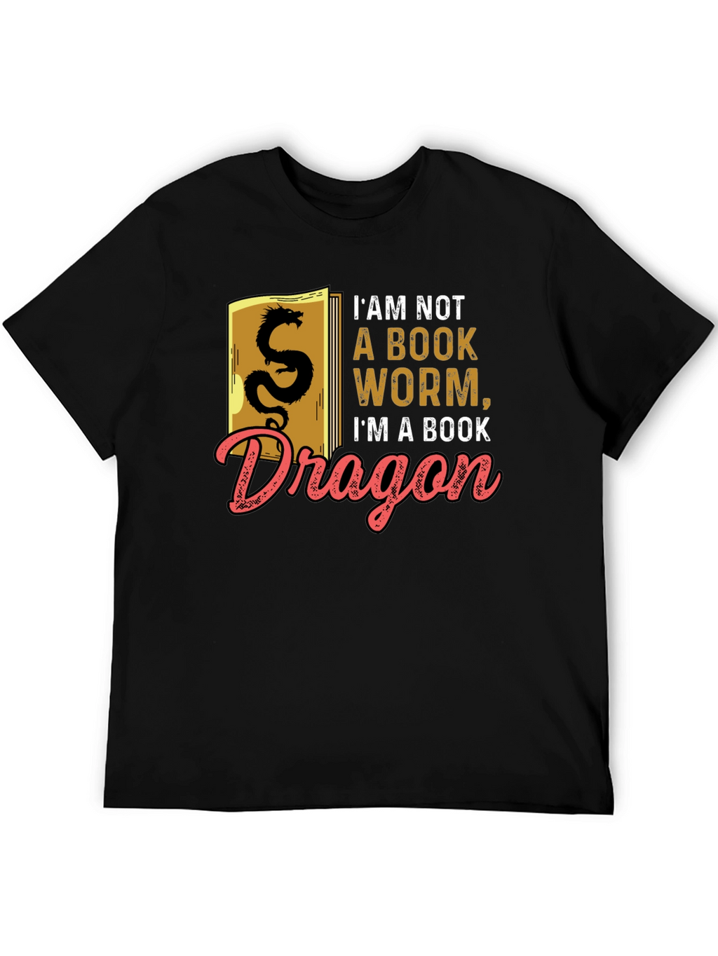 Book Dragon Graphic Tee - Literary Humor T-Shirt