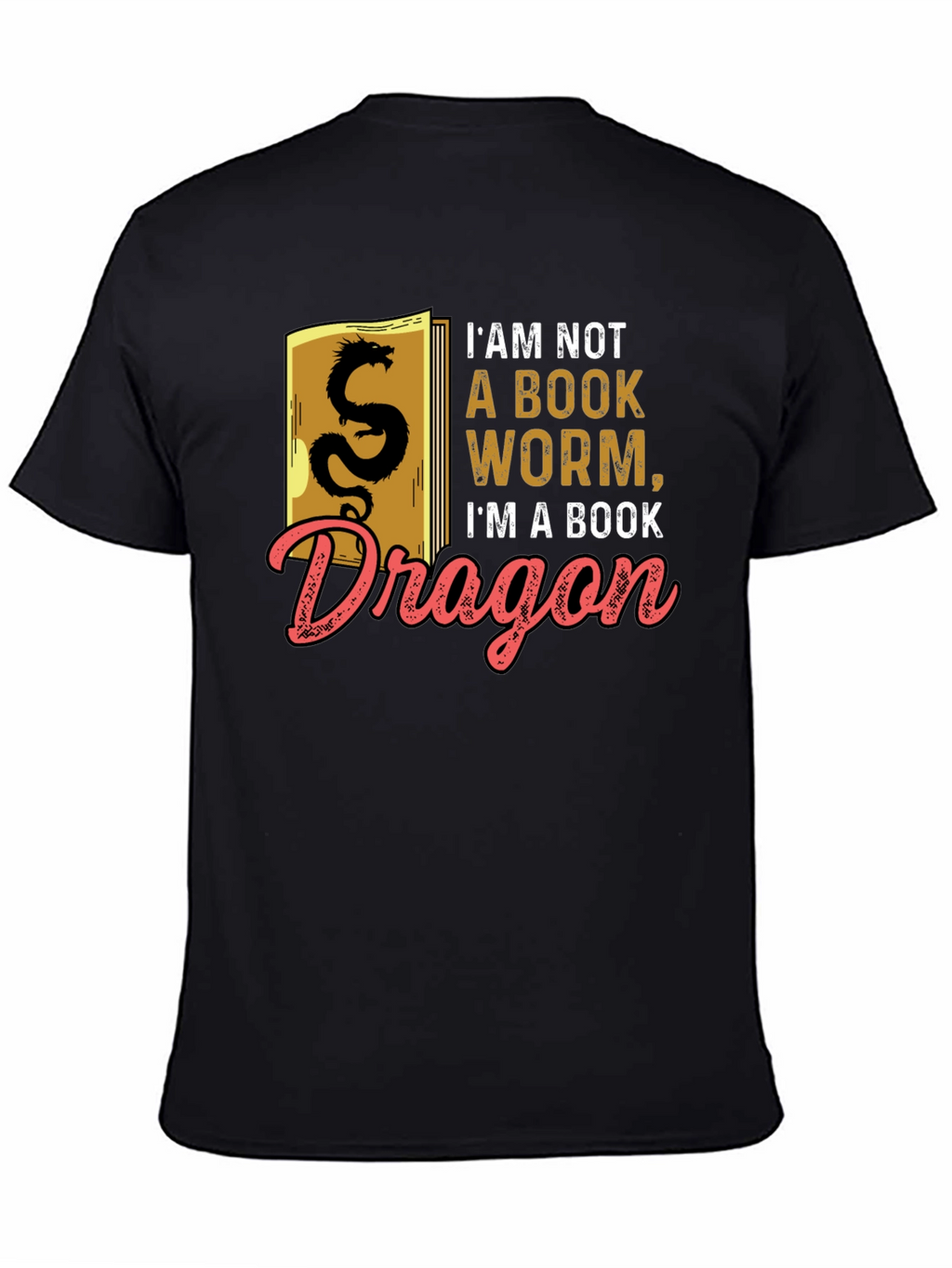 Book Dragon Graphic Tee - Literary Humor T-Shirt