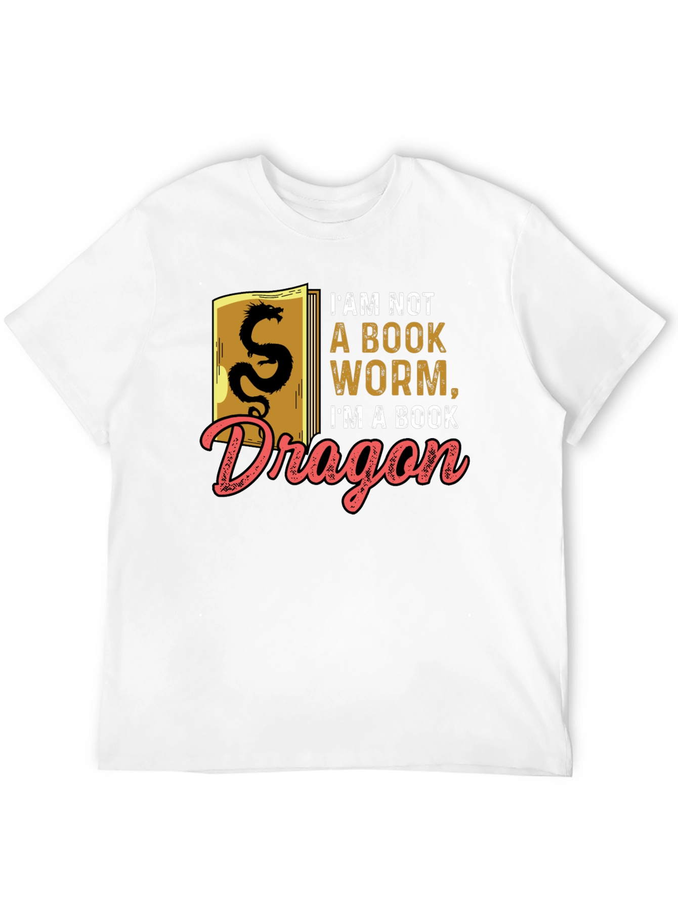 Book Dragon Graphic Tee - Literary Humor T-Shirt