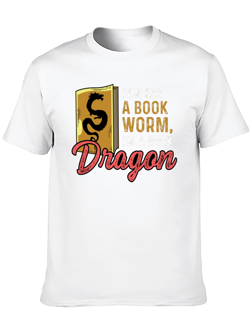 Book Dragon Graphic Tee - Literary Humor T-Shirt