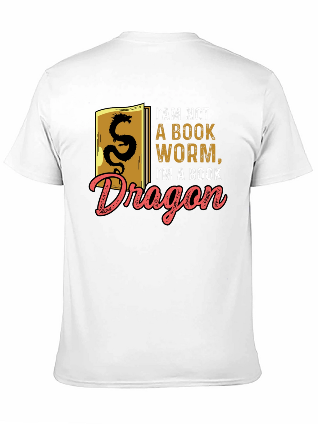 Book Dragon Graphic Tee - Literary Humor T-Shirt